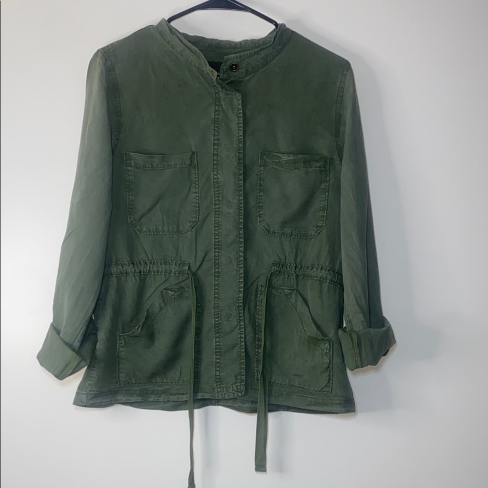 Sanctuary Utility Jacket Green Relaxed Fit